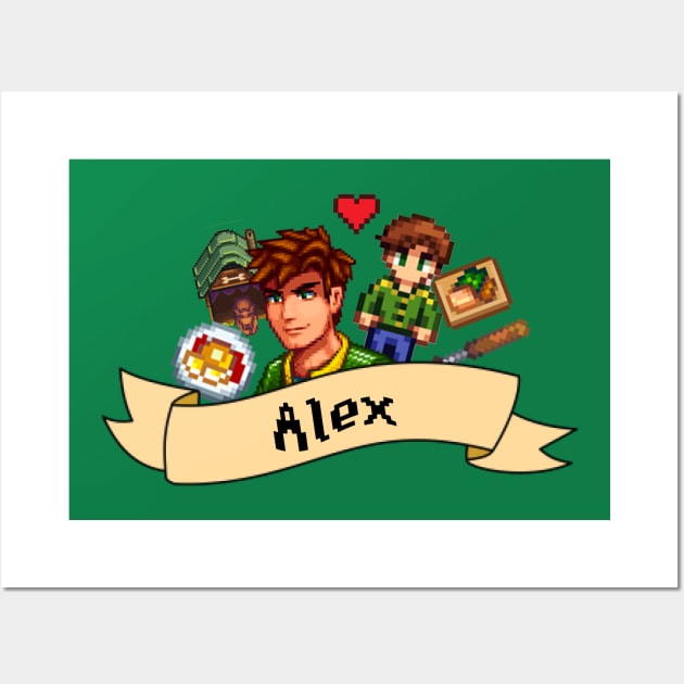 Alex Stardew Valley Wall Art by LavenderLilypad